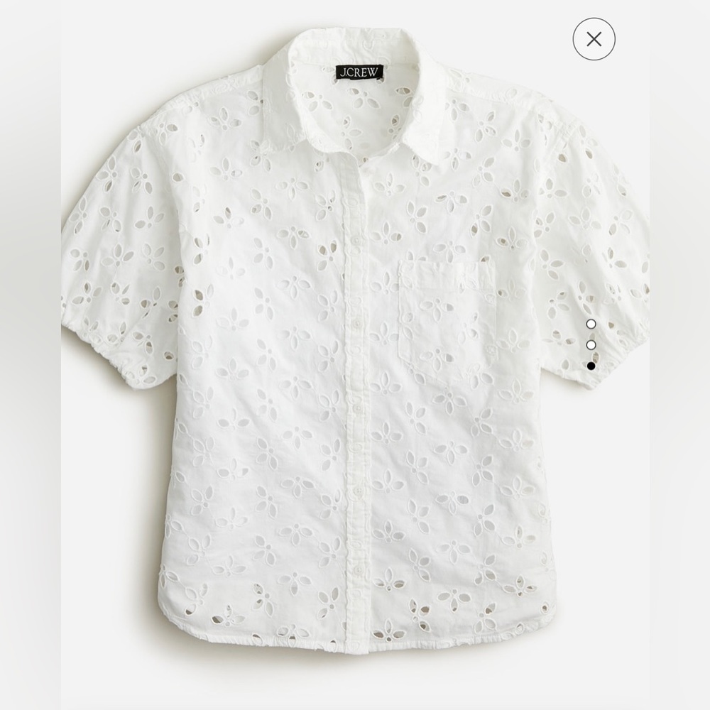 JCrew Spring garden top in eyelet - Size 4
